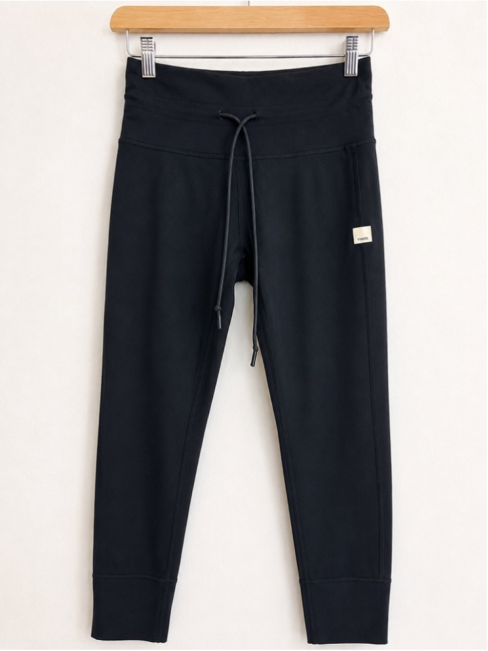 Vuori Women’s XS Black Drawstring High Rise Performance Leggings Athletic